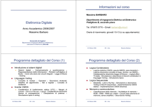 Programma dettagliato del Corso (2)