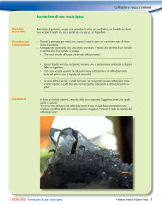 La litosfera: rocce e minerali