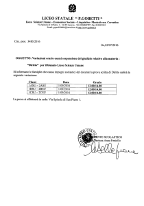 LICEO STATALE" P.GOBETTI" - Liceo Statale Piero Gobetti