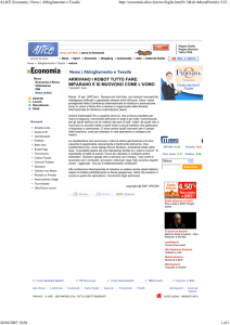 ALICE Economia | News | Abbigliamento e Tessile