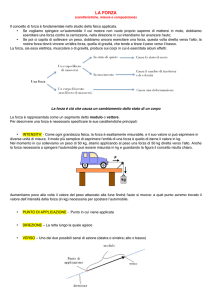 la forza e le sue caratteristiche