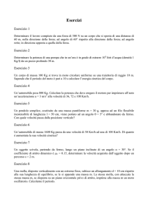 Esercizi di Cinematica e Statica