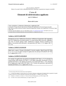 Corso di Elementi di elettrotecnica applicata
