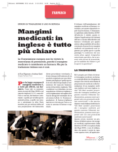 Mangimi medicati: in inglese è tutto più chiaro