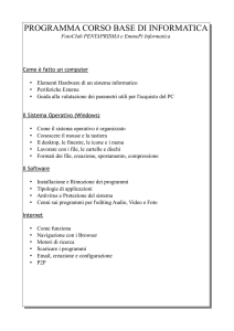 programma corso base di informatica
