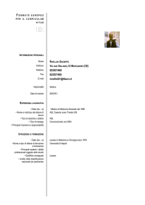 Curriculum vitae Giuseppe Rivellini