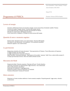 Programma di FISICA