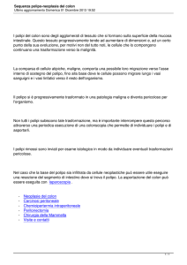 Sequenza polipo-neoplasia del colon