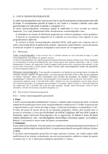 8. Unità cronostratigrafiche