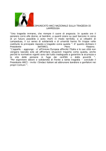 comunicato anci nazionale sulla tragedia di lampedusa