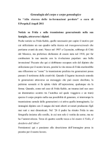 Genealogia del corpo e corpo genealogico di Tagliaferri, Cecchetti