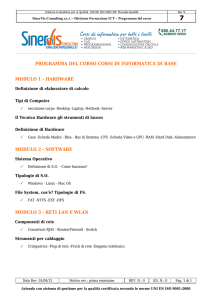 programma del corso corsi di informatica di base