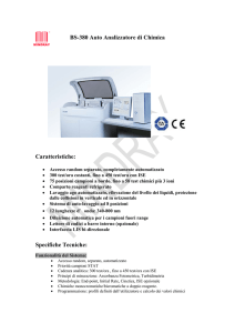 BS-380 Auto Analizzatore di Chimica Caratteristiche