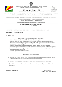 debito formativo MAT 3E 2016