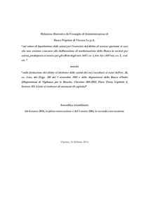 Relazione illustrativa sul valore di liquidazione delle azioni in caso