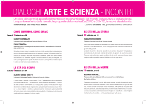 dialoghi arte e scienza - incontri