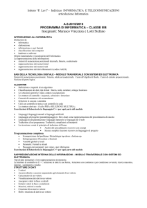 ITT Informatica classe terza