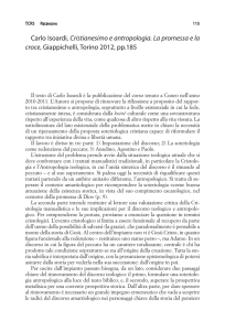 Carlo Isoardi, Cristianesimo e antropologia. La promessa e la croce