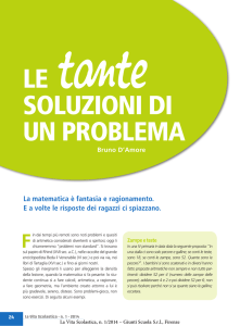 soluzioni di un problema