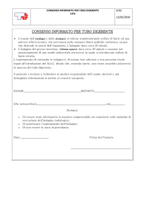 consenso informato per tubo digerente