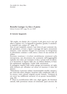 Rossella Luongo: La fata e il poeta