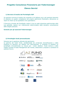 Elenco servizi di consulenza finanziaria per gli Associati