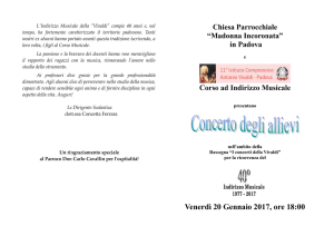 PROGRAMMA CONCERTO INDIRIZZO MUSICALE VIVALDI