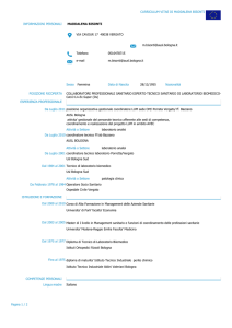 cv report - AUSL Bologna