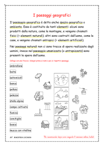 Paesaggi Geografici: Esercizio per la Scuola Elementare