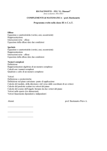 IIS PACINOTTI – ITG “G. Massari” COMPLEMENTI di MATEMATICA