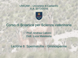 Corso di Botanica per Scienze Veterinarie