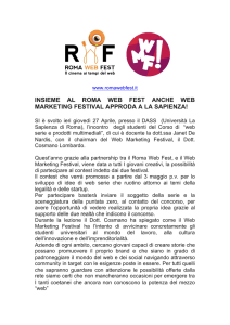 insieme al roma web fest anche web marketing festival approda a la