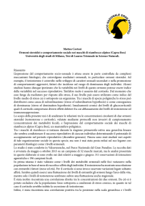 Matteo Cortesi Ormoni steroidei e comportamento sociale nei