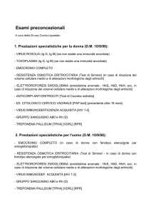 Esami preconcezionali