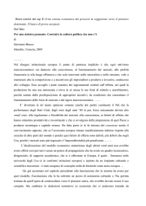 Brani estratti dal cap II (Una visione economica dei processi in