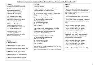 Festa dei cresimandi: il pdf con i testi dei canti
