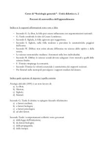 Autoverifica dell`apprendimento File - Progetto e