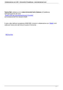 Collaborazione con LIUC - Università di Castellanza