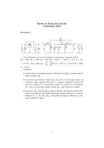Esame di Teoria dei Circuiti 5 Settembre 2016
