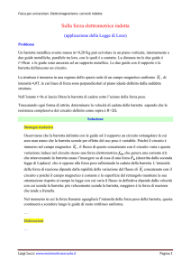 Sulla forza elettromotrice indotta