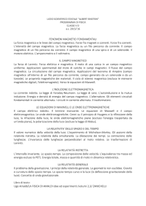 FENOMENI MAGNETICI FONDAMENTALI La forza magnetica e le