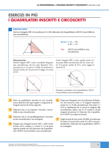 esercizi in più i quadrilateri inscritti e circoscritti