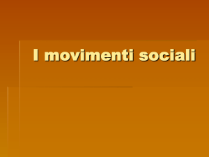 I movimenti sociali