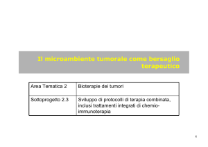 Il microambiente tumorale come bersaglio terapeutico
