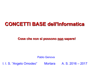 CONCETTI BASE dell`Informatica