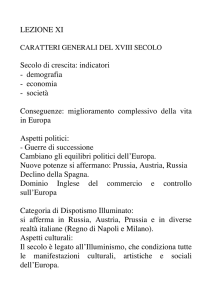 Introduzione al XVIII secolo File - Progetto e