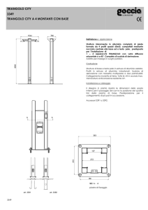 triangolo city 3349 triangolo city a 4 montanti con base