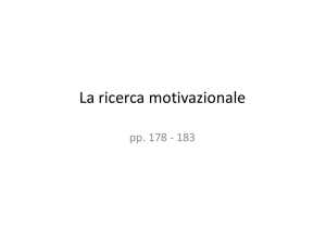 La ricerca motivazionale