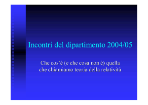 dipartimento di fisica di bologna: incontri sulla relativita`(pdf 1585 kb)