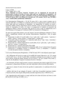 Codice A20090 D.D. 7 maggio 2015, n. 209 Museo Regionale di